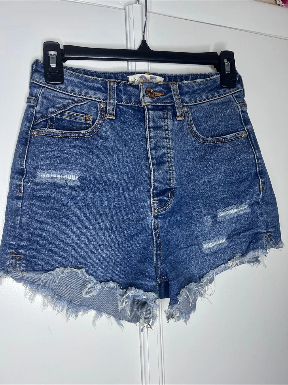 We the Free Crvy Denim Shorts - Distressed